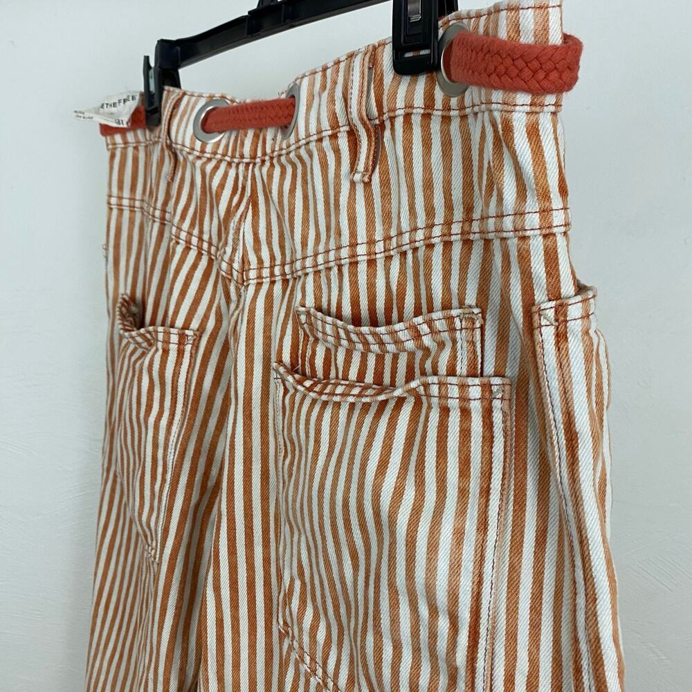We The Free - Free People Moxie Railroad Low-Slung Jeans - Citrus - Size 31 - Picture 6 of 10